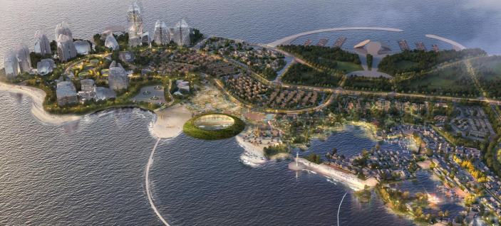 1277星际电子乐成中标中南置地唐山湾风情小镇项目设计